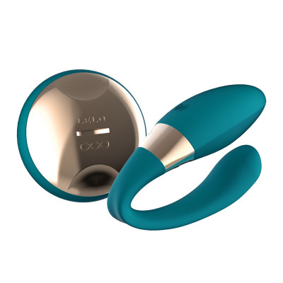 Вібратор для пар LELO Tiani Duo Ocean Blue, 2 мотори, пульт ДУ