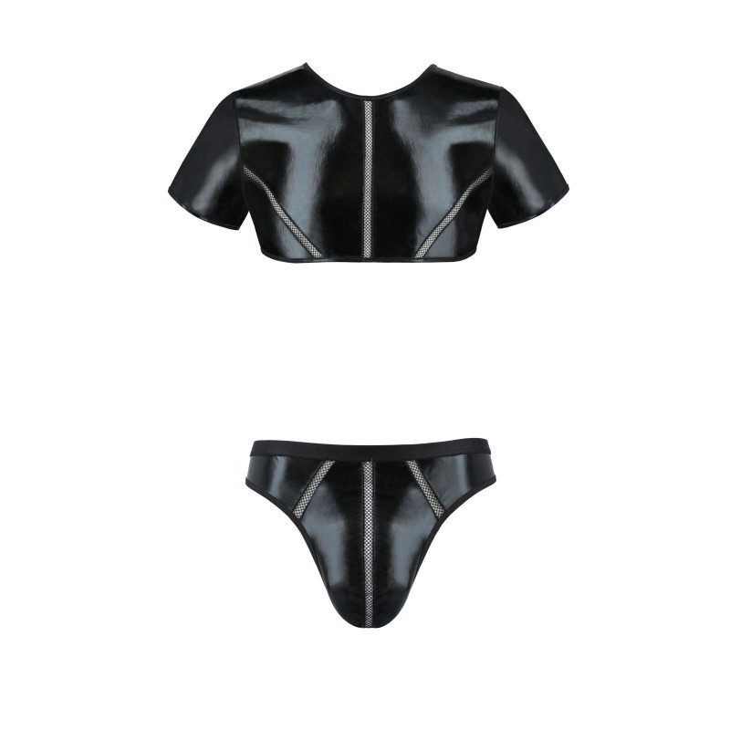 Чоловічий боді + труси 057 SET PETER black L/XL - Passion