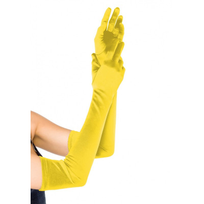 Довгі рукавички Leg Avenue Extra Long Satin Gloves yellow Довгі рукавички Leg Avenue Extra Long Satin Gloves yellow