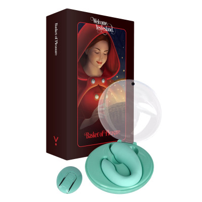 Вібратор для пар FairyGasm PleasureBerry Green, пульт дистанційного керування, зарядний кейс