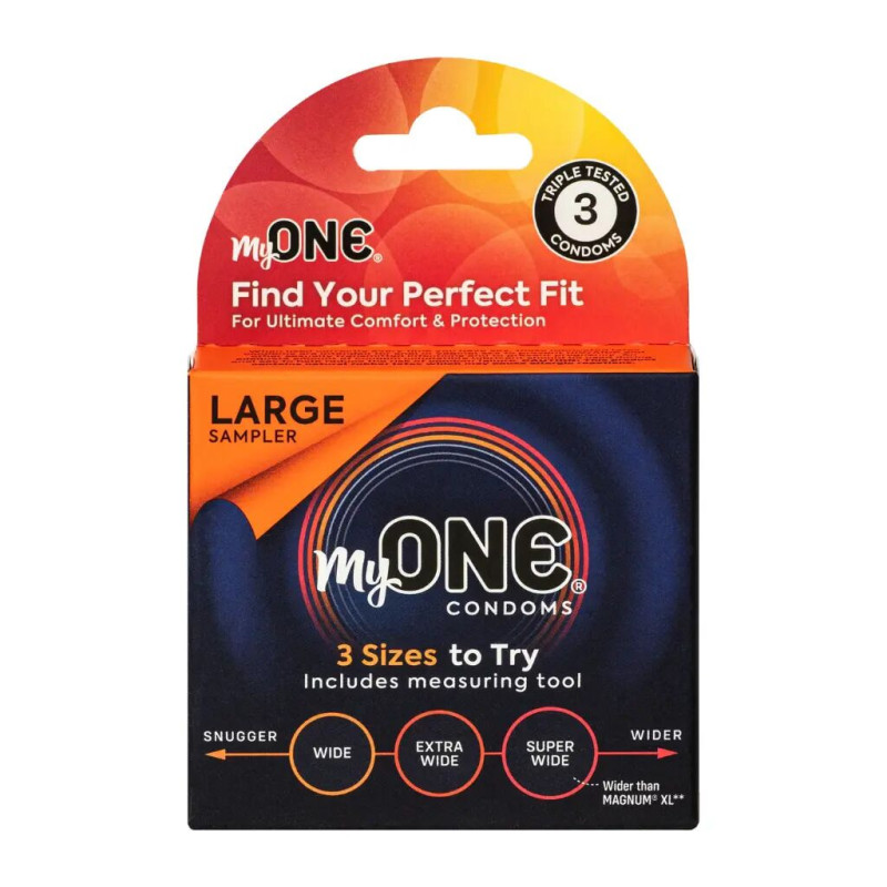 Презервативи MyONE Large 3 шт, картонна коробка