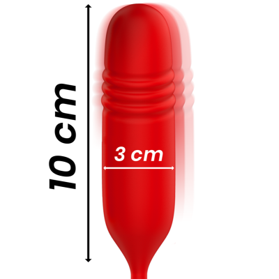 Вібратор 2 в 1 Mia Toscana червоний (масажер + фрикції)