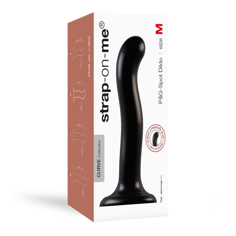 Насадка для страпону Strap-On-Me P&G-Spot Dildo, силікон, розмір M