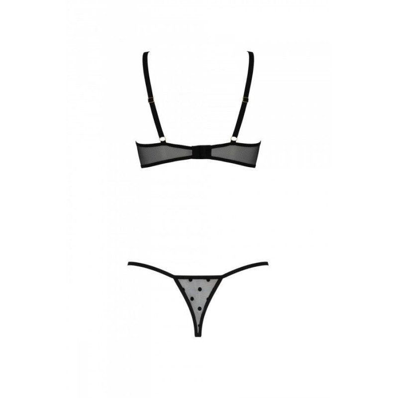Комплект MARINA SET WITH OPEN BRA black L/XL - Passion