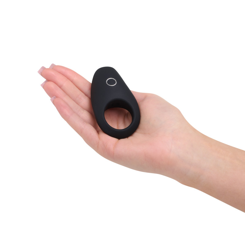 Ерекційне віброкільце So Divine Rechargeable Vibrating Cock Ring, чорне