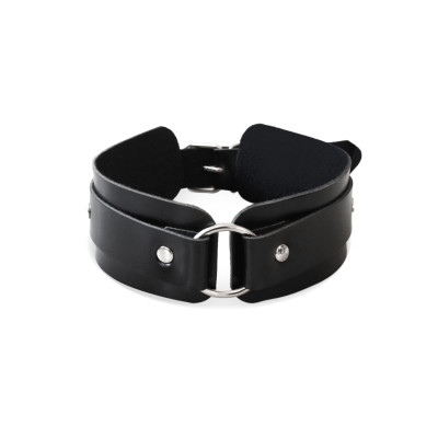 БДСМ нашийник з кільцем Art of Sex - Martina Collar with ring, чорний