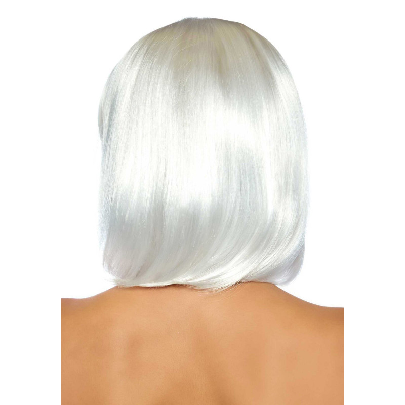 Перука, що світиться в темряві Leg Avenue Pearl short natural bob wig White, короткий, перлинний, 33 см