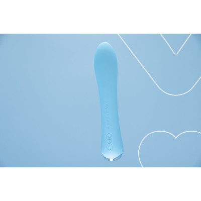 Вібратор із підігрівом FairyGasm WowGenie Blue, підігрів до 42 °C