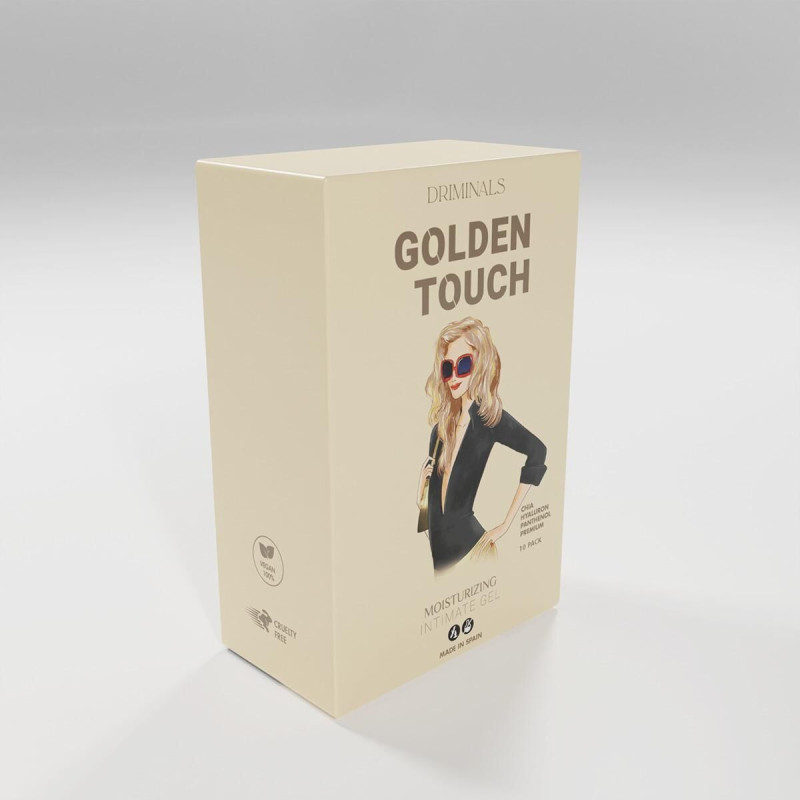 Набір пробників екстразволожуючого гель-лубриканту Driminals Golden Touch (10 x 4 мл)