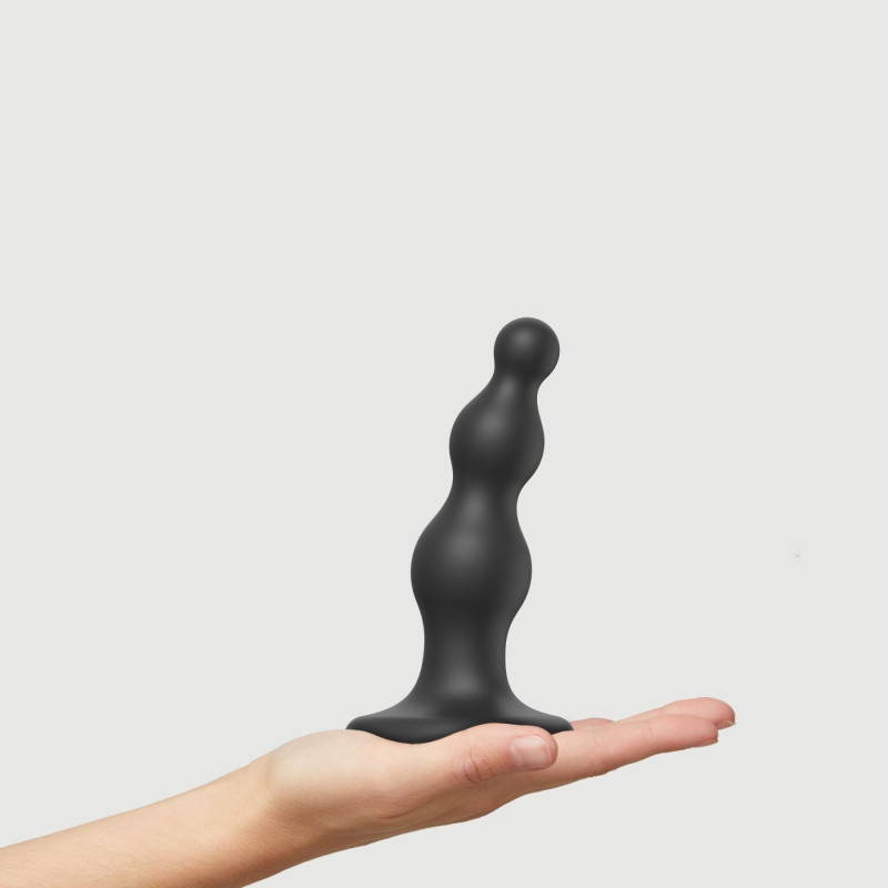 Насадка для страпону Strap-On-Me Dildo Plug Beads Black S