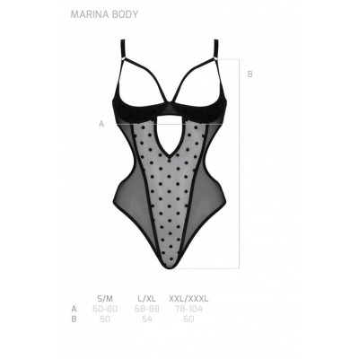 Боді MARINA BODY black L/XL - Passion