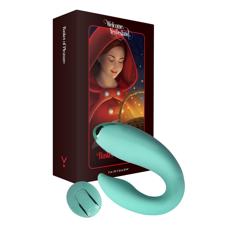 Вібратор для пар FairyGasm PleasureBerry green, зарядний кейс, пульт ДУ