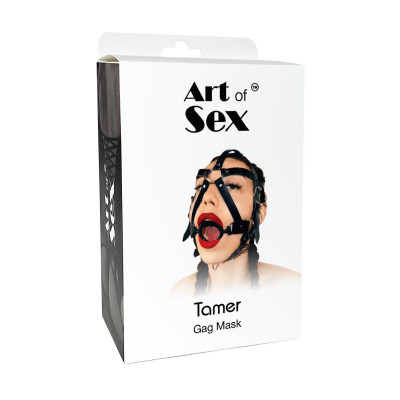 Кляп-маска Art of Sex - Tamer, чорна