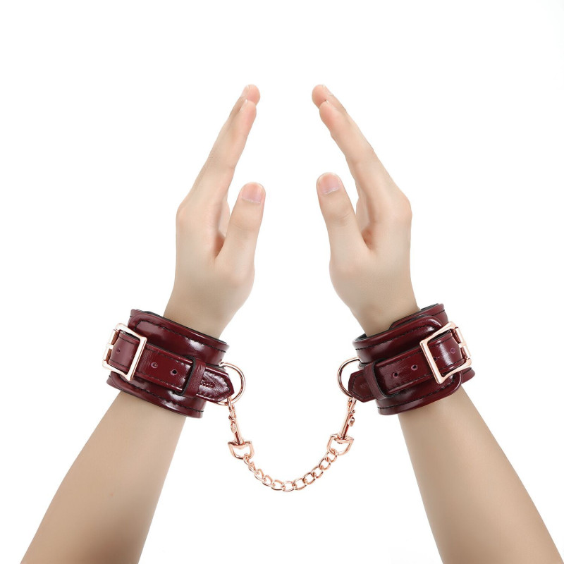 Наручники Liebe Seele Wine Red Wirst Cuffs (м'ята упаковка)