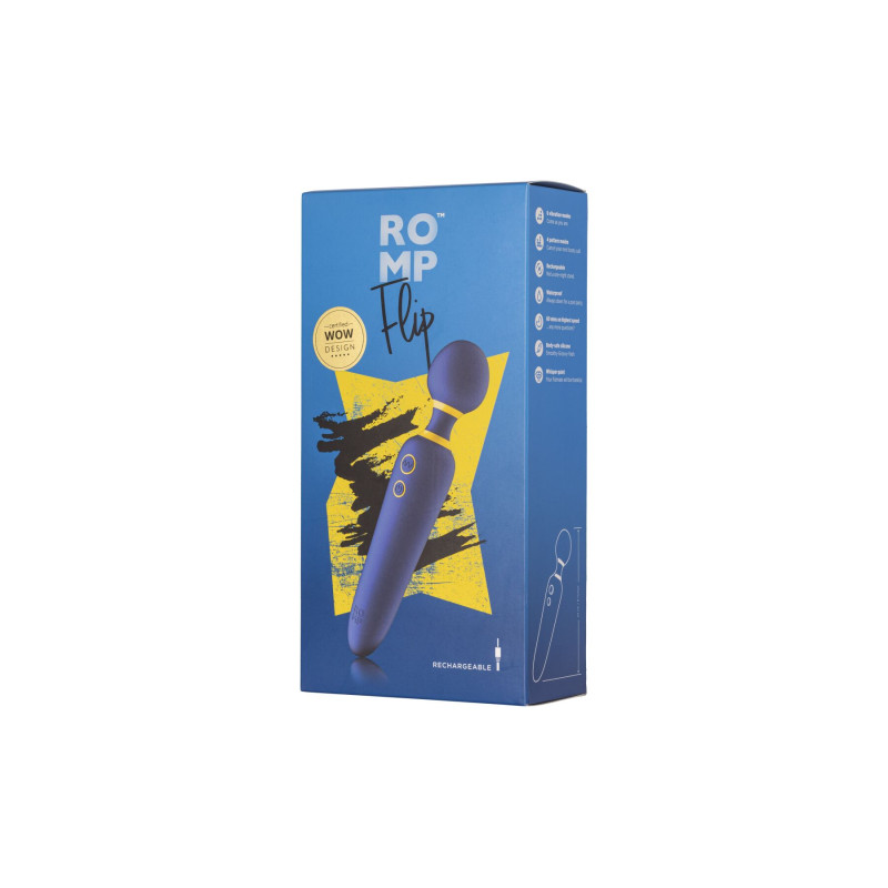 Вібромасажер Romp Flip, гнучка головка, 4 режими потужних вібрації, 6 інтенсивностей (розкриті пломби!)