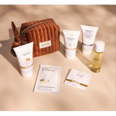 Набір чуттєвої косметики для пар  Delightful Velvet Kit, колір: коньяк  YESforLOV (Франція)