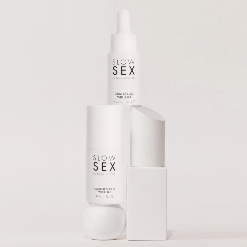 Збуджуюча олія для сексу Bijoux Indiscrets SLOW SEX Arousal Sex Oil CBD 30 мл