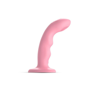 Насадка для страпону Strap-On-Me TAPPING DILDO WAVE - CORAL PINK