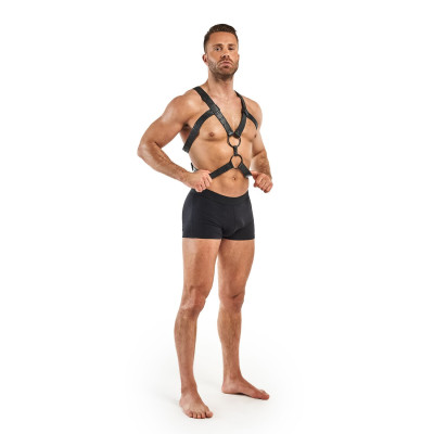 Портупея Bedroom Fantasies Rocco Masculine Masterpiece, чорна