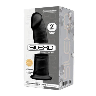 Фалоімітатор SilexD Oscar Black (Model 2), довжина 22.8 см, діаметр 5.4см
