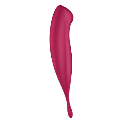 Вібратор із вакуумною стимуляцією Satisfyer Twirling Pro+ dark red (м'ята упаковка)