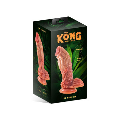 Фентезійний фалоімітатор Kong Silicone The Phoenix, 18 см