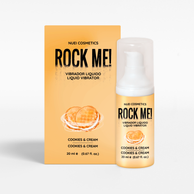Рідкий вібратор Nuei Rock Me! - Печиво з кремом, 20 мл