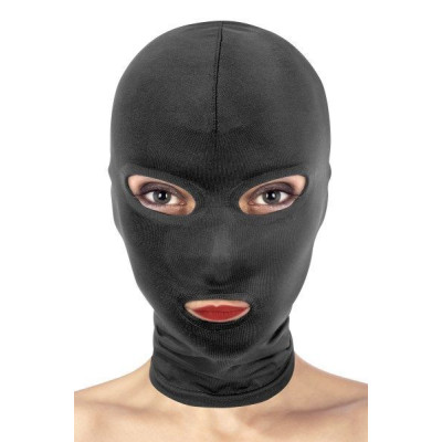 Капюшон для БДСМ з відкритими очима та ротом Fetish Tentation (м'ята упаковка)