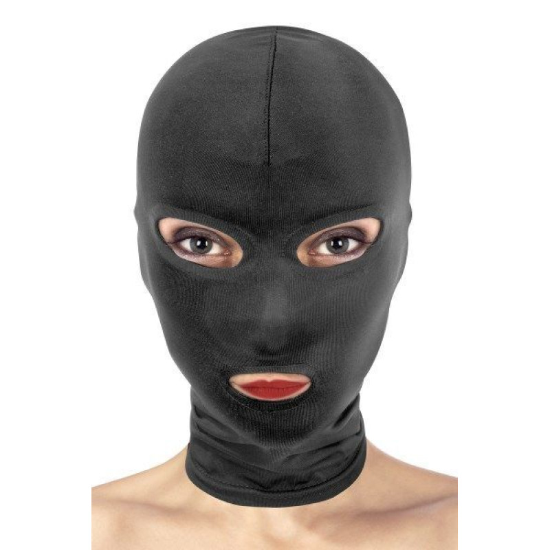 Капюшон для БДСМ з відкритими очима та ротом Fetish Tentation (м'ята упаковка)