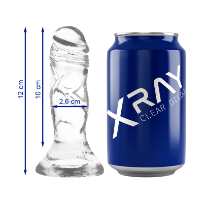 Прозорий фалоімітатор Xray 10х2,6 см