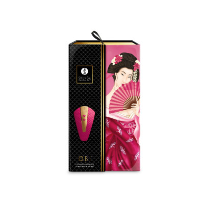 Кліторальний вібратор Shunga Obi Raspberry (розкриті пломби)