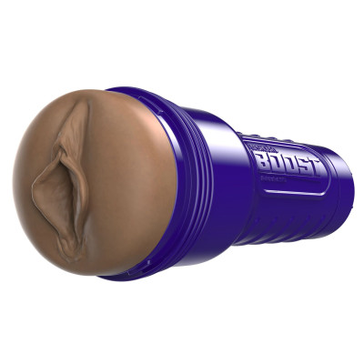 Мастурбатор-вагіна Fleshlight Boost Bang Medium Dark Flesh, що плавають кільця Turbo Tech