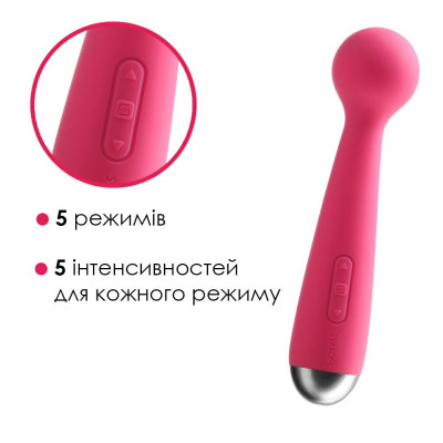 Вібромасажер з інтелектуальним режимом Svakom Mini Emma Plum Red (порвана упаковка)