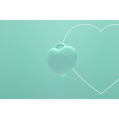Міні-вібратор «Сердечко» FairyGasm PleasureStone Green