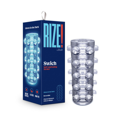 Мастурбатор Rize by Blush - Swich Glow in the Dark Masturbator, прозорий