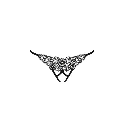 Мереживні трусики VIOLANTE THONG black S/M - Passion Exclusive (м'ята упаковка)