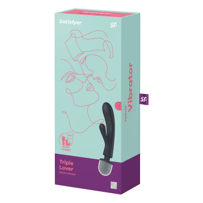 Вібратор Satisfyer Triple Lover Grey