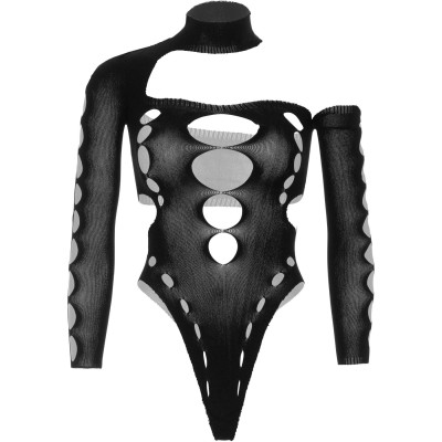 Боді Leg Avenue Seamless thong back bodysuit Black One Size