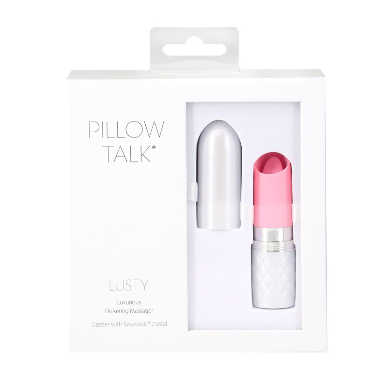 Кліторальний вібратор Pillow Talk Lusty Luxurious Flickering Massager, рожевий