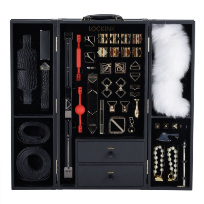 БДСМ-набір LOCKINK All в 1 BDSM Play Kit - Crocodile Leather БДСМ-набір LOCKINK All в 1 BDSM Play Kit - Crocodile Leather