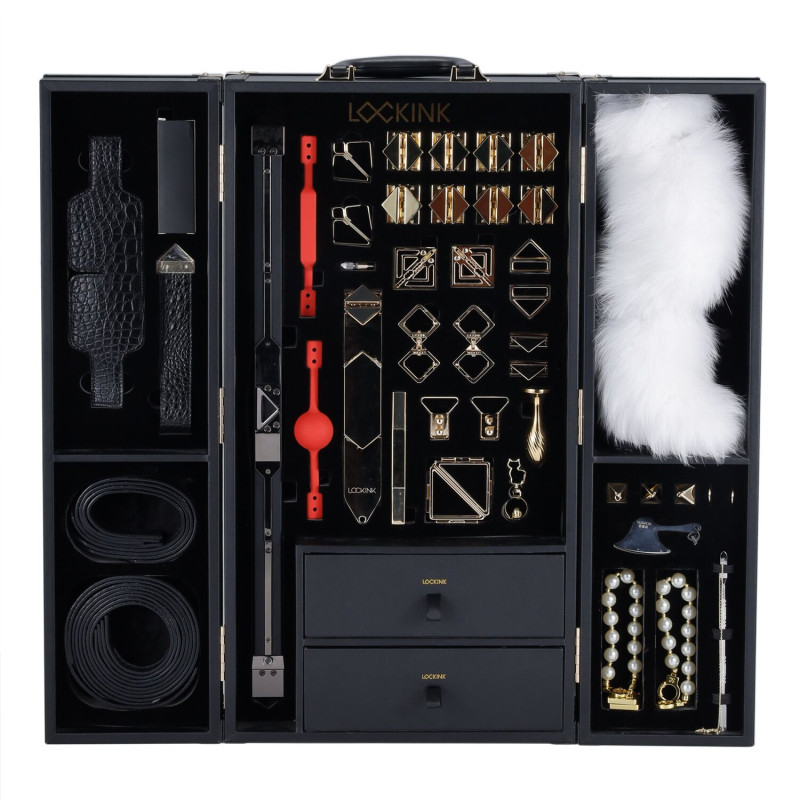 БДСМ-набір LOCKINK All в 1 BDSM Play Kit - Crocodile Leather
