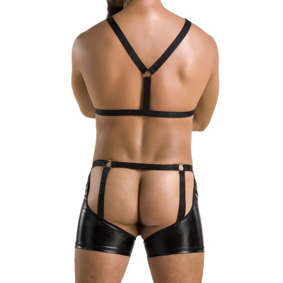 Чоловічий комплект білизни 047 SET ARON black L/XL - Passion