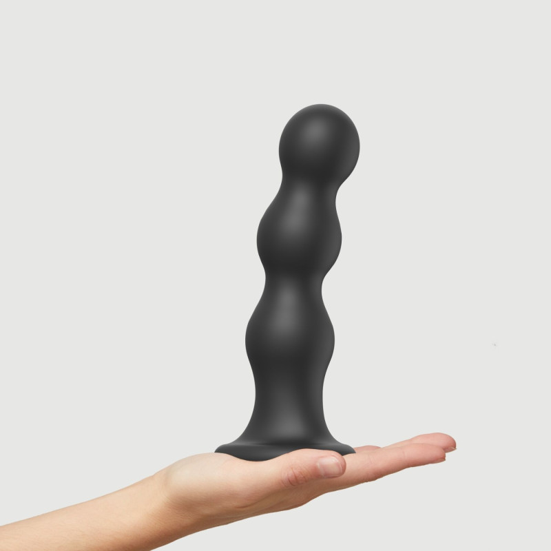 Насадка для страпону Strap-On-Me Dildo Plug Balls Black XXL