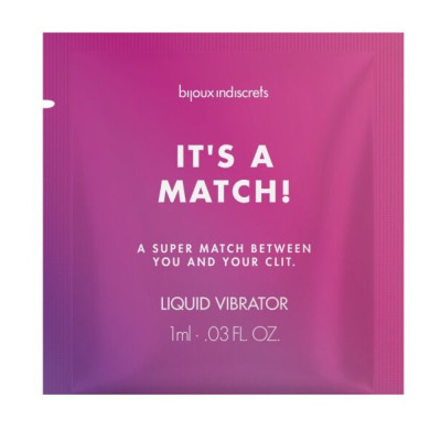 Пробник рідкого вібратора Bijoux Indiscrets It's a Match (1 мл)