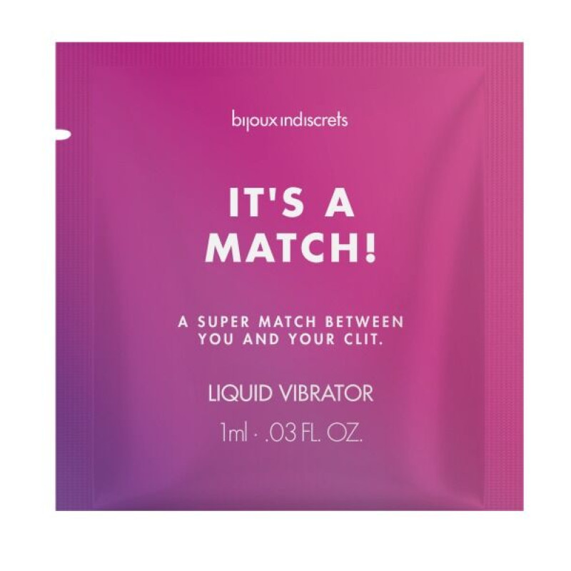 Пробник рідкого вібратора Bijoux Indiscrets It's a Match (1 мл)