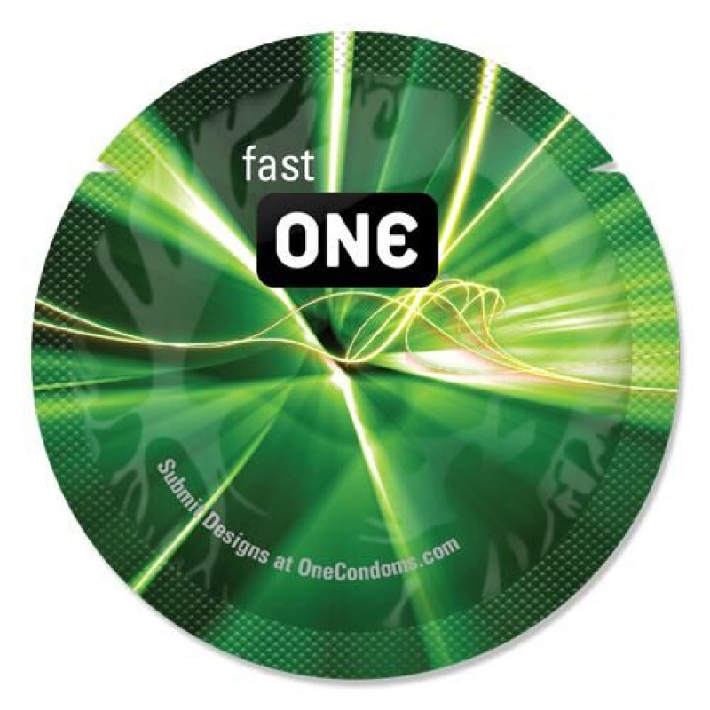 Презерватив ONE Glowing Pleasures 1 шт, світиться у темряві