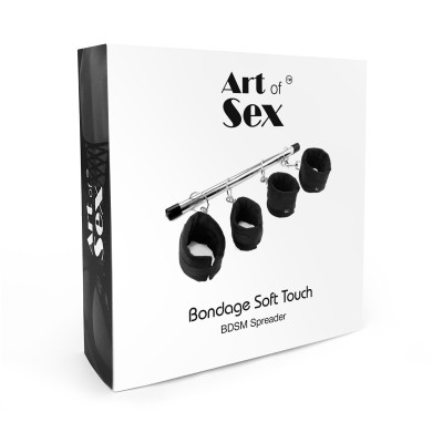 Колодка-розпірка для рук/ніг Art of Sex - Bondage Soft Touch BDSM Spreader чорна