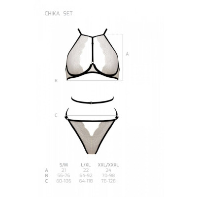 Комплект білизни CHIKA SET cream L/XL - Passion