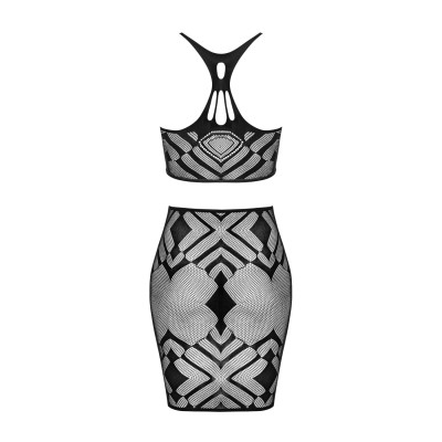 Комплект білизни Obsessive K101 top & skirt S/L