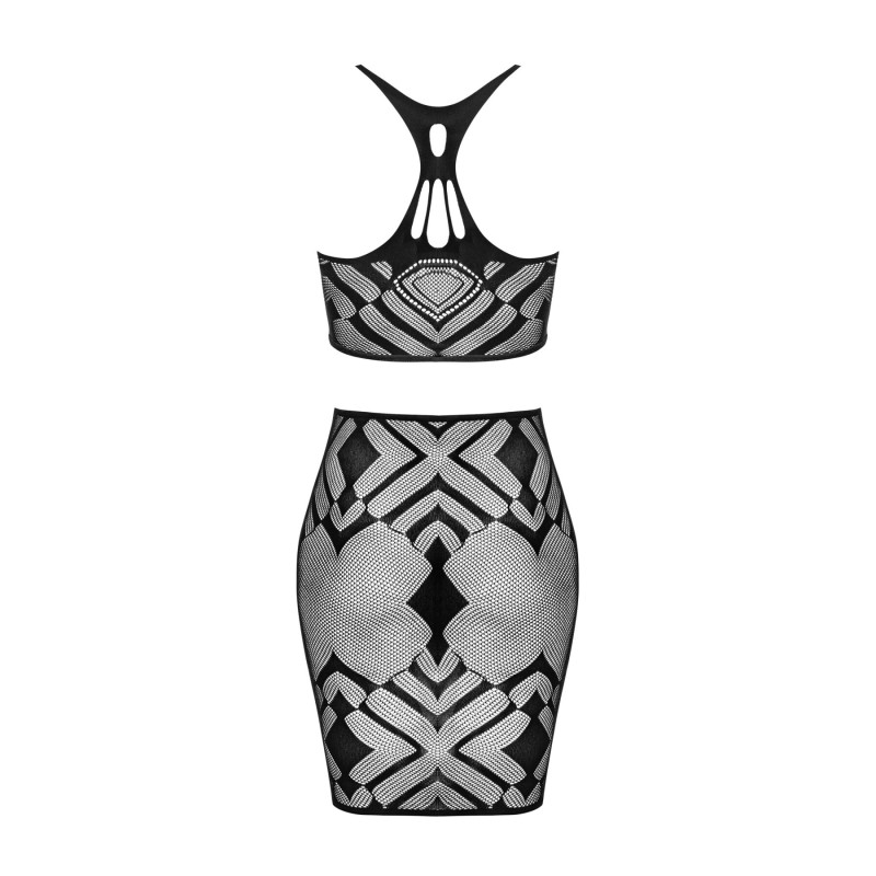 Комплект білизни Obsessive K101 top & skirt S/L